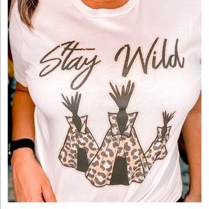 New Stay Wild Tee